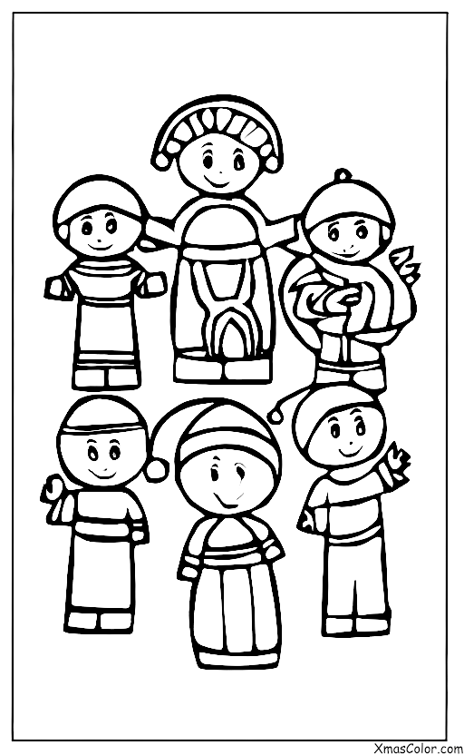 Christmas / Epiphany: The Three Kings in their own countries