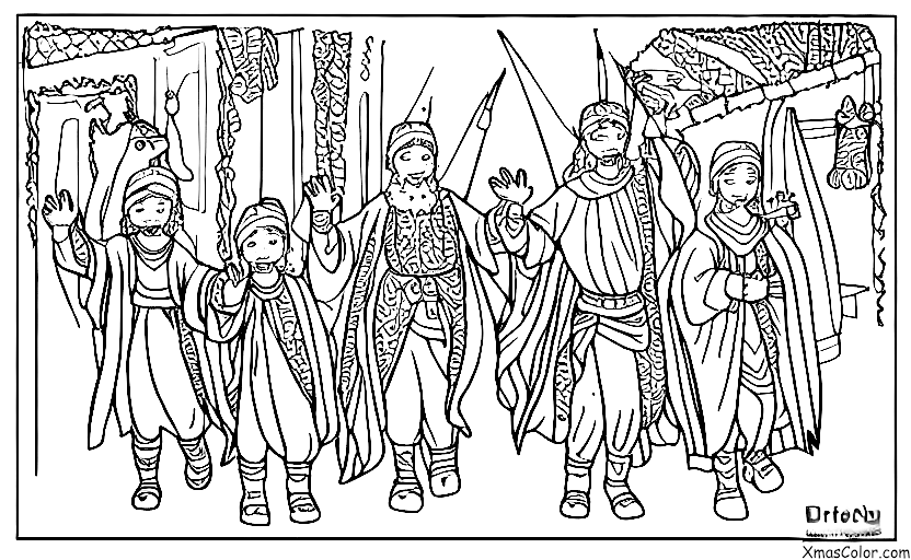 Christmas / Epiphany: The Three Kings on their way back home