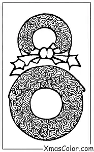 Christmas / Feliz Navidad: A Christmas wreath with the phrase "Feliz Navidad"