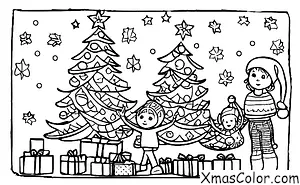 Christmas / Funny Christmas: A Christmas present that is too big to fit under the tree