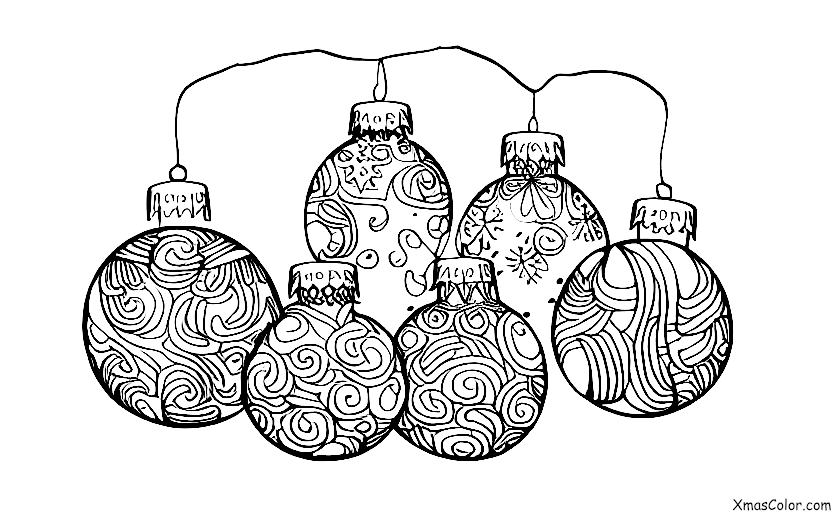 Christmas / Hanging Christmas Ornaments: Ornaments in a windowsill