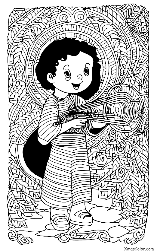 Christmas / Hark! The Herald Angels Sing: An angel playing the trumpet