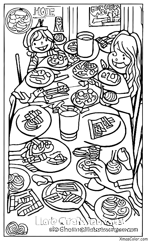 Christmas / Holiday Parties: A holiday party with friends and family