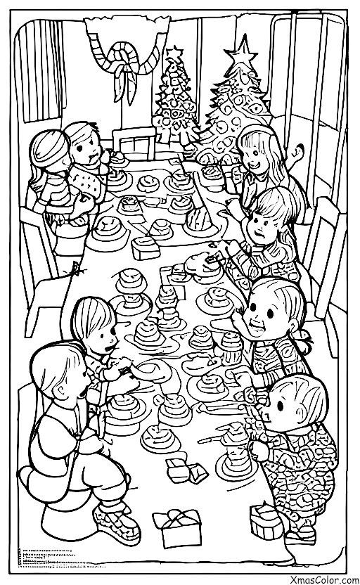 Christmas / Holiday Parties: A holiday party with the kids