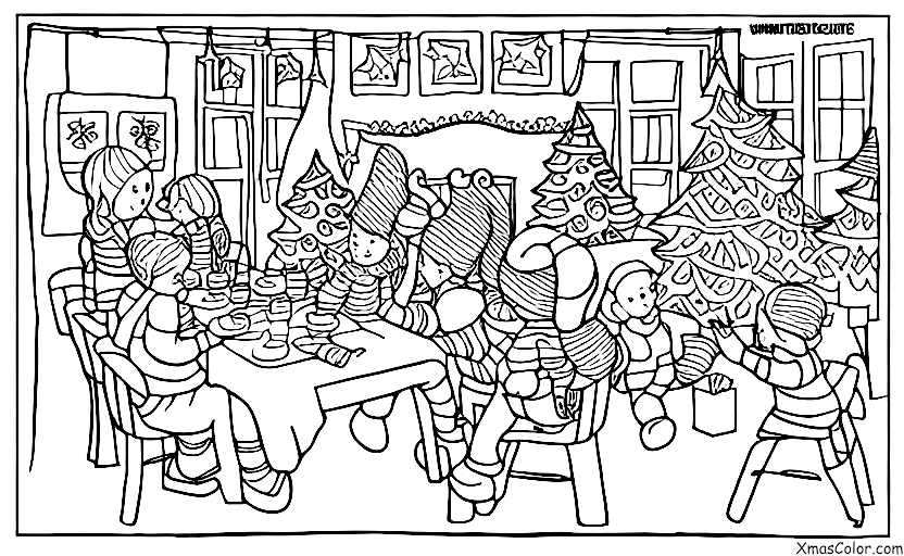 Christmas / Holiday Parties: Holiday party at a restaurant