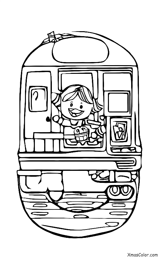 Christmas / Hot Cocoa: A child playing with a new toy