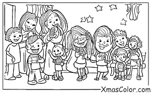 Christmas / I'll Be Home for Christmas: A family singing together