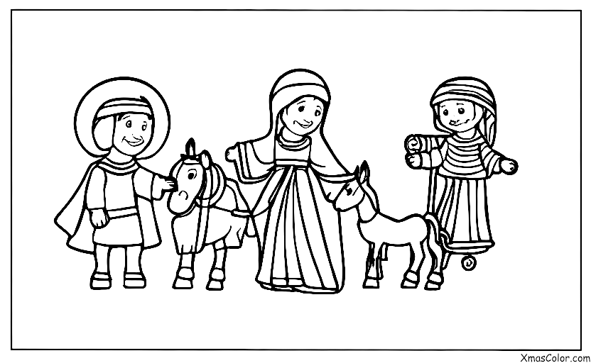 Christmas / Joseph: Joseph and Mary on their way to Bethlehem