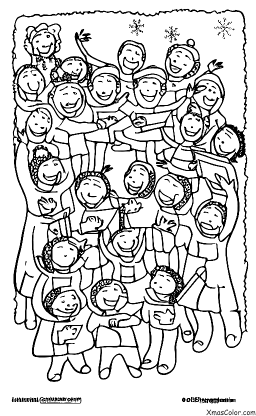 Christmas / Joy to the World: A group of children singing "Joy to the World" in a school choir