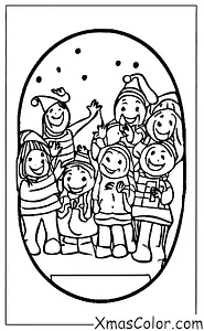 Christmas / Joy: A group of friends singing carols