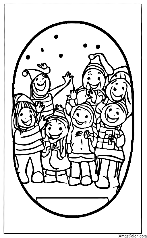Christmas / Joy: A group of friends singing carols