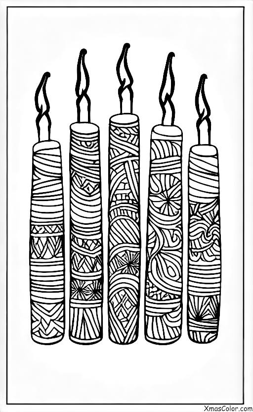 Christmas / Kwanzaa: Kwanzaa candles
