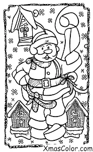 Christmas / Magic of Christmas: Santa Claus flying in his sleigh