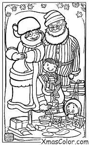 Christmas / Mr. & Mrs. Claus: Mr. & Mrs. Claus in their workshop