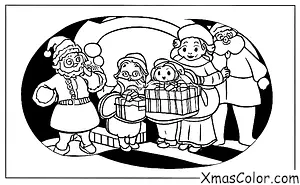 Christmas / Mrs. Claus: Mrs. Claus handing out Christmas cookies
