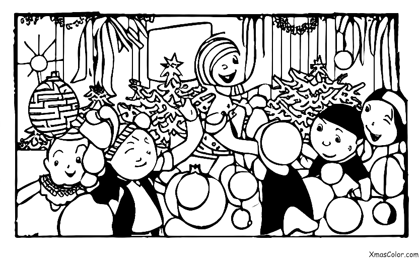 Christmas / New Year's Eve: The ball is dropping and everyone is cheering