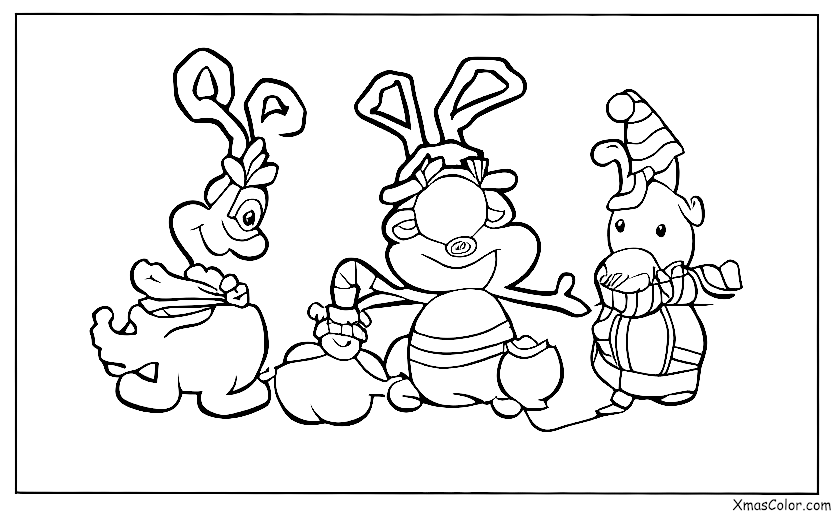 Christmas / North Pole: Rudolph and the other reindeer