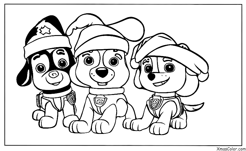 Christmas / PAW Patrol Christmas: Rocky being wrapped up like a present