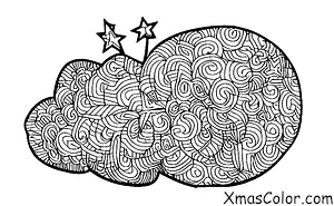 Christmas / Peace: A close up of a decorated Christmas tree with a star at the top