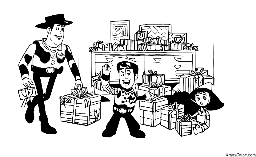 Christmas / Pixar Christmas: A scene from the film " Toy Story "