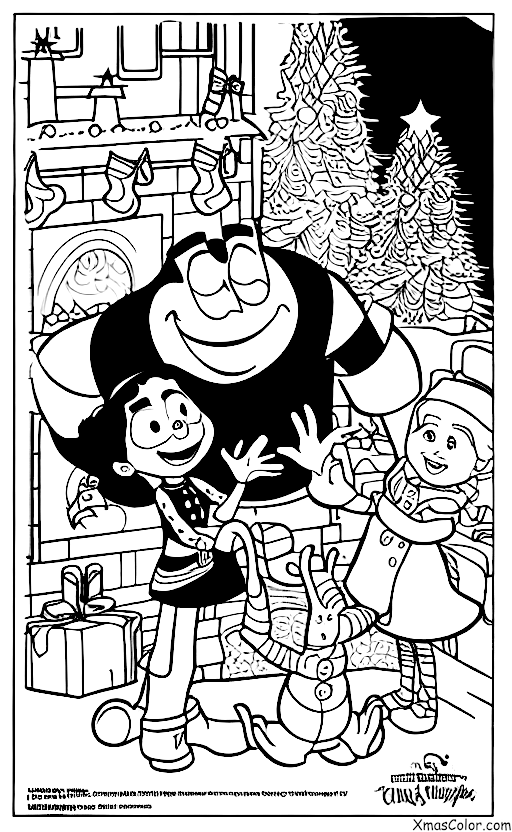 Christmas / Pixar Christmas: Christmas themed scene from a Pixar movie