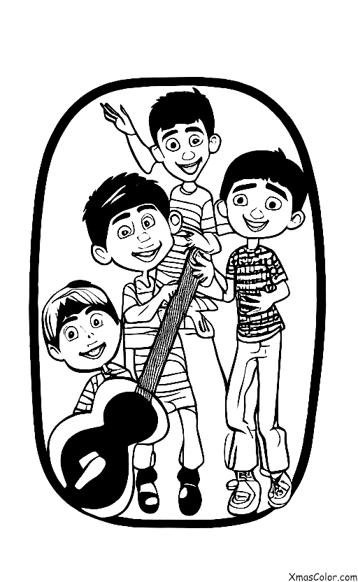 Christmas / Pixar Christmas: "Coco" Coloring Page