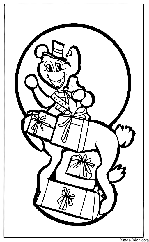 Christmas / Prancer: Prancer delivery presents to children
