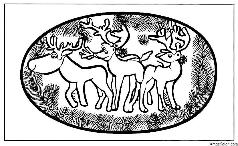 Christmas / Reindeer: Dasher, Dancer, Prancer, and Vixen