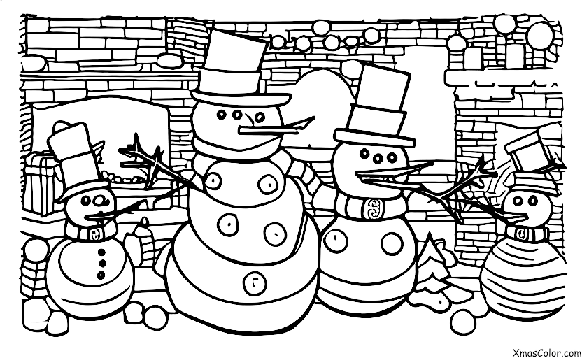 Christmas / Roasted Marshmallows: Making roasted marshmallow snowmen