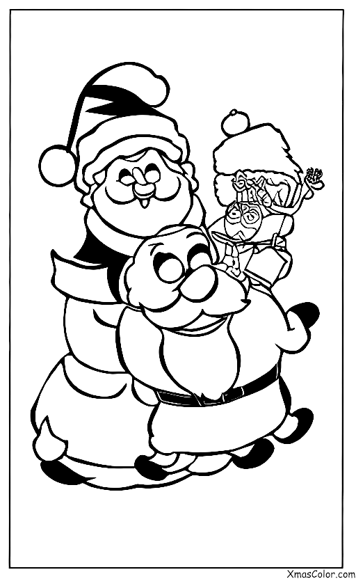 Christmas / Rudolph the Red-Nosed Reindeer: Rudolph and Santa decorating the tree