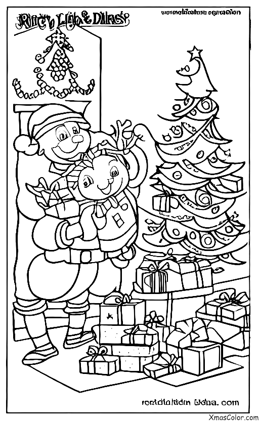 Christmas / Rudolph the Red-Nosed Reindeer: Rudolph and Santa delivery presents