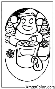 Christmas / Rudolph the Red-Nosed Reindeer: Rudolph having a hot chocolate