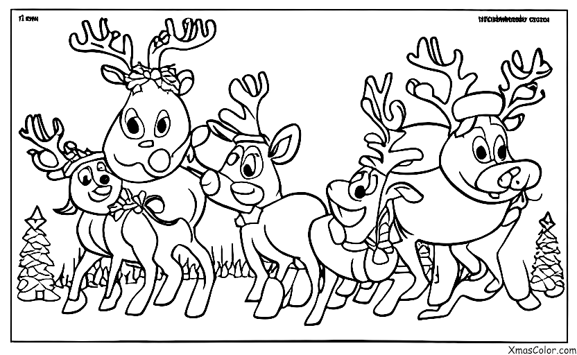 Christmas / Rudolph the Red-Nosed Reindeer: Rudolph playing with fellow reindeer