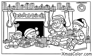 Christmas / Rudolph: Rudolph and Santa taking a break