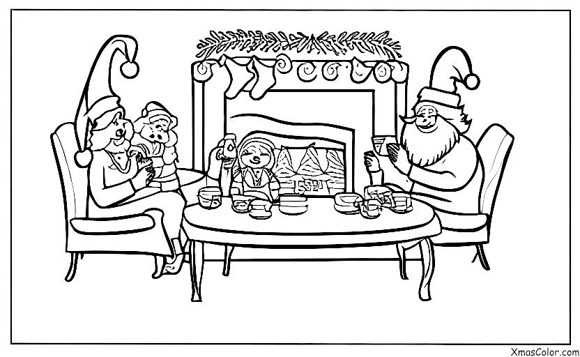 Christmas / Santa Claus: Santa and Mrs. Claus