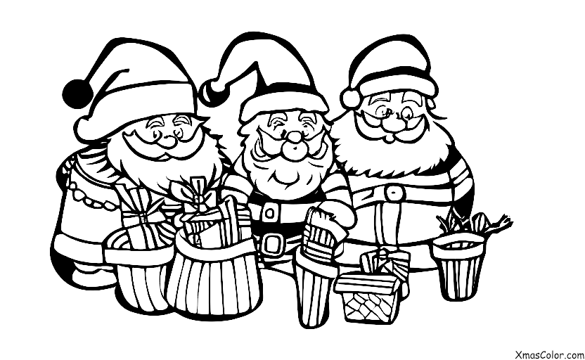 Christmas / Santa Claus: Santa Claus in his workshop