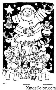 Christmas / Santa's reindeers: The reindeers flying