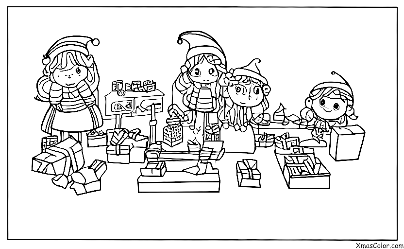 Christmas / Santa's Workshop: The workshop is a mess