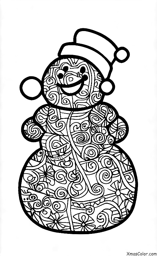 Christmas / Snow Man: Snow Man and the Christmas lights