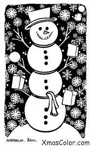 Christmas / Snow Man: The snowman is melting