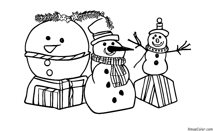 Christmas / Snow Man: The snowman melting