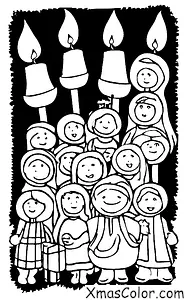 Christmas / St. Lucia's Day: St. Lucia and the candles of hope