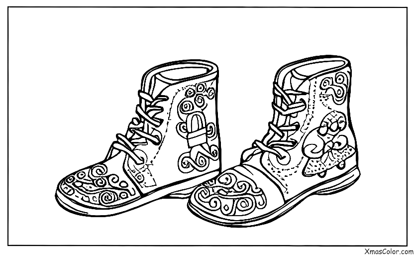 Christmas / St. Nicholas Day: Children leaving their shoes out for St. Nicholas