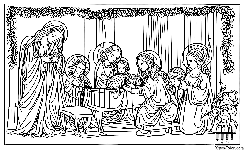 Christmas / The First Noel: The First Noel being played on a piano by an angel