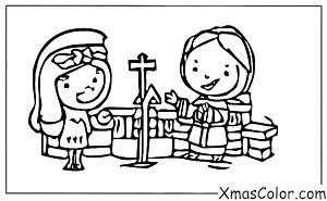 Christmas / The First Noel: The First Noel being sung in a church