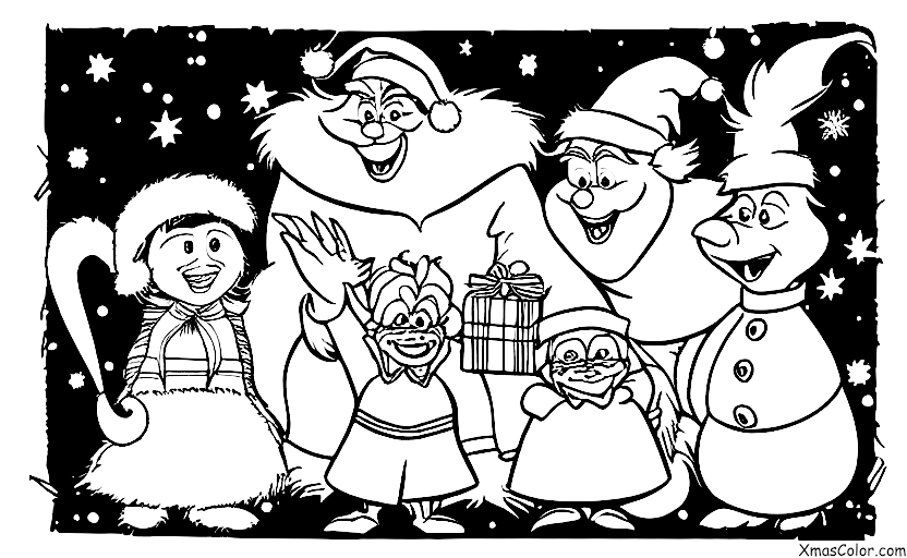 Christmas / The Grinch: The Grinch being mean to the Whos