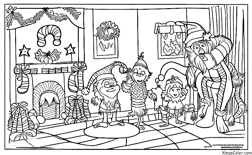 Christmas / The Grinch: The Grinch stealing Christmas