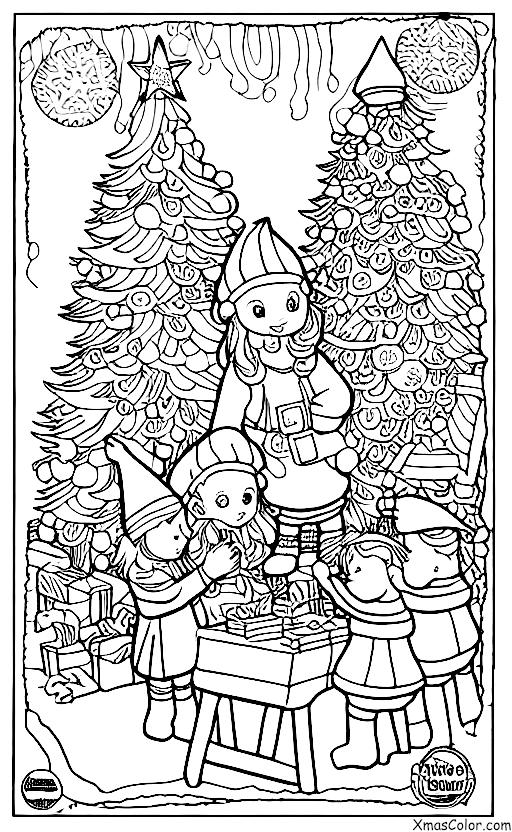 Christmas / The North Pole: The elves at the North Pole