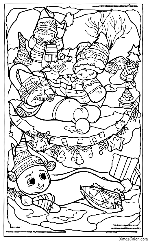 Christmas / The North Pole: The reindeer at the North Pole