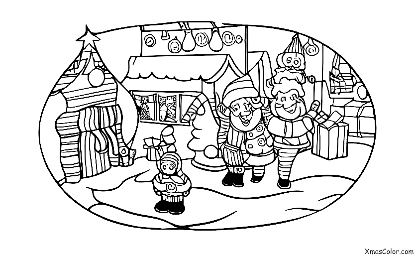Christmas / The South Pole: Santa's workshop at the South Pole